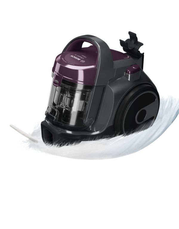 Прахосмукачка Bosch BGC05AAA1, Vacuum Cleaner, 700 W, Bagless type, 1.5 L, 78 dB(A), Energy efficiency class A, purple/stone gray