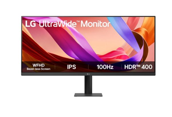 Монитор LG 34U511A-B, 34" UltraWide  21:9, IPS, 100 Hz, 5ms, 1000:1, 400cd/m2, WFHD 2560x 1080, sRGB 99%, HDR 400, HDMI, DP, Reader mode, Dynamic Action Sync, LG Switch, Tilt, LG Switch, Black