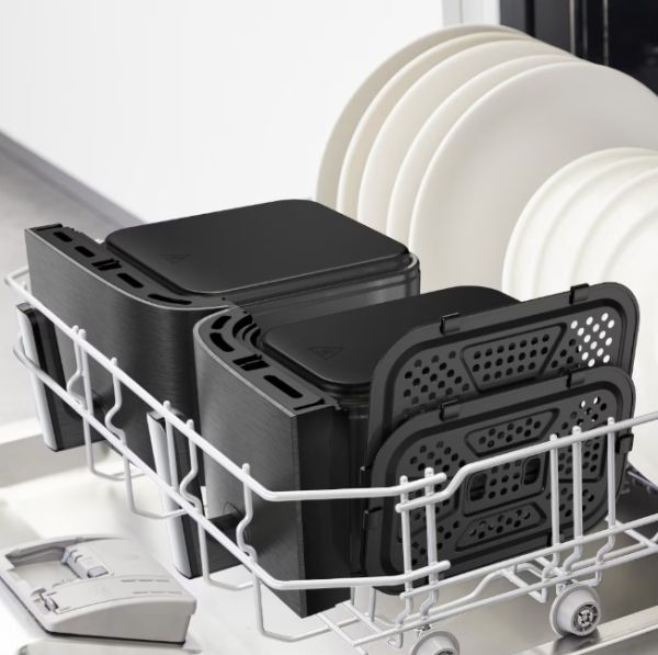 Уред за здравословно готвене Tefal EY942HE0 Xxl Dual Easy Fry Coal Eu
