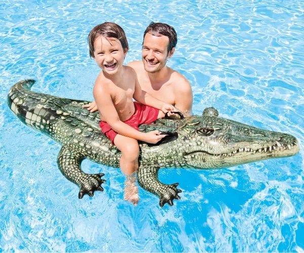 Надуваема играчка Алигатор INTEX Realistic Gator Ride-on