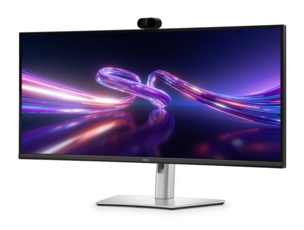 Монитор Dell P3426WEV, 34.1"  Curved Webcam Monitor, IPS Anti-Glare, 5ms, 100 Hz, 1500:1, 350 cd/m2, UW-QHD 3440x1440, 99% sRGB, HDMI, Display Port, USB-C Hub, RJ45, Webcam, KVM Switch, PD 90W, Height Adjustable, Pivot, Swivel, Tilt, Black