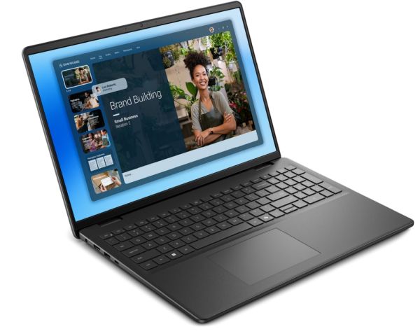 Лаптоп Dell 16 DC16250, Intel Core 5 120U (10 cores, up to 5.0 GHz), 16.0" FHD+(1920x1200) AG, 300nits, 16GB, 2x8GB, DDR5, 5200 MT/s, 1TB M.2 PCIe, Intel Graphics, Cam, FPR, Wi-Fi 6, Backlit Kb, Win 11 Pro, Carbon Black, 3Y BO