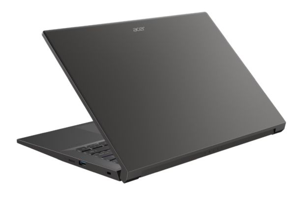 Лаптоп Acer Swift X 14, SFX14-71G-75L8, Intel Core i7-13700H(3.70GHz up to 5.00GHz, 24MB),14.5" 2.8K OLED (2880x1800) 120Hz, 16GB DDR5, 1024 GB NVMe SSD,RTX 4050 6GB GDDR6,  FHD Cam,WiFi 6E, BT 5.1, Micro SD card,Backlit Kbd, Win 11 Home , Steel Gray