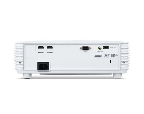 Мултимедиен проектор Acer Projector H6815BD, DLP, 4K UHD (3840 x 2160), 4000 ANSI Lumens, 10 000:1, 1.1x, HDR Comp., HDMI 2x2.0, DC Out (5V/1A, USB-A), USB(Type A), RS232, Audio Out, Blu-Ray 3D support, Auto Keystone, Speaker 3W, Bag, 2.88Kg, 2Y, White