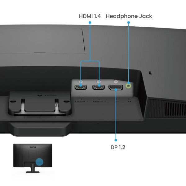 Монитор BenQ GW2790, 27" IPS, GtG 5ms, 1920x1080 FHD, 100Hz, 99% sRGB, Eye Care Reminder, Flicker-free, LBL+, B.I. Gen 2, 1300:1, 20M:1 DCR, 8 bit, 250cd/m2, 2xHDMI, DP, Sp.2x2W, Headphone jack, Line In, Tilt, Vesa, ES 8.0, TCO 9.0, TUV, Ultra Slim Bezel,