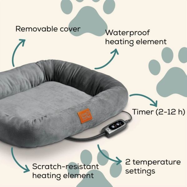 Отопляемо легло Beurer PP 250 Kira Heated bed;Proven safety;Integrated bite protection on the power cable&protected heating element; Machine-washable cover and waterproof heating element