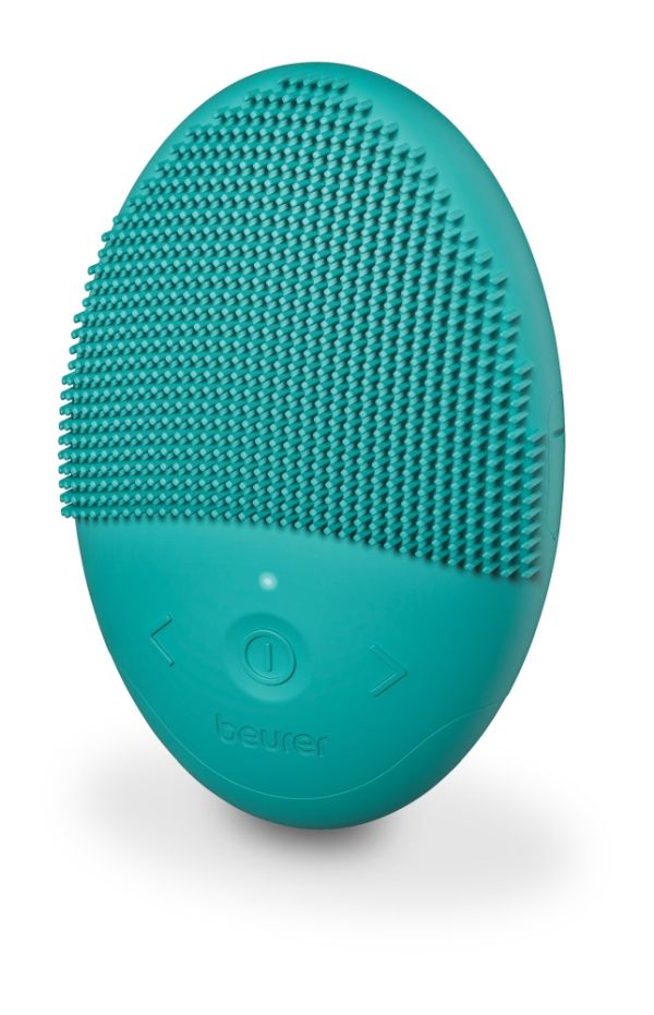 Уред за лице Beurer FC 52 Laguna silicone facial brush, 2-in-1 function - deep-pore cleansing & gently massage, Vibration technology, 15 intensities, Water-resistant, USB-C charging cable