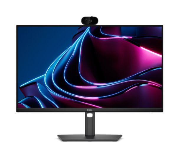 Монитор Dell P2426HEV, 23.8" Webcam Monitor, IPS Anti-Glare, 5ms, 120 Hz, 1500:1, 300 cd/m2, FHD 1920x1080, 99% sRGB, HDMI, Display Port, USB-C Hub, RJ45, Webcam, KVM Switch, PD 90W, Height Adjustable, Pivot, Swivel, Tilt, Black