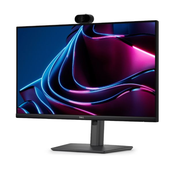 Монитор Dell P2426HEV, 23.8" Webcam Monitor, IPS Anti-Glare, 5ms, 120 Hz, 1500:1, 300 cd/m2, FHD 1920x1080, 99% sRGB, HDMI, Display Port, USB-C Hub, RJ45, Webcam, KVM Switch, PD 90W, Height Adjustable, Pivot, Swivel, Tilt, Black