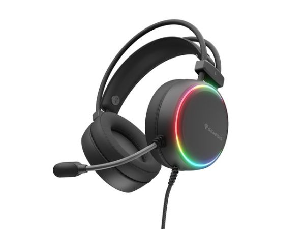 Слушалки Genesis Headset Neon 613 G2 With Microphone RGB Illumination Black