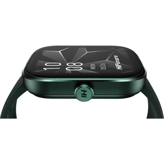 Часовник HiFuture Lume Pro Dark Green1, 85 " AMOLED, Always on Display, Powered by Dual Core, Aerospace-Grade Ultra Light Aluminum Frame, Bluetooth Call, 3D User Interface, 1ATM Waterproof, 24/7 True Heart Rate & Blood Oxygen Sensor, 100+Sports Mode, Up t