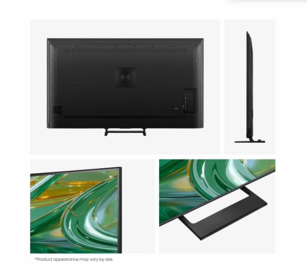 Телевизор Hisense 55" E8S, 4K Ultra HD 3840x2160, ULED, Quantum Dot,144 Hz,HDR 10+, HLG, Dolby Vision, DTS Virtual X, Smart TV, WiFi, Light Sensor, BT, Anyview Cast, 4xHDMI, 2xUSB, LAN, CI+, DVB-T2/C/S2, Singale Stand, Black