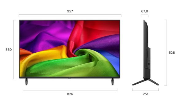 Телевизор LG 43NU800B3LC 43" 4K HDR UHD, 3840x2160, DVB-T2/C/S2, AI Alpha 7, HDR 10, webOS 26, ThinQ AI, VRR, ALLM, HGiG, WiFi, Clear Voice, 4K Super Upscaling, Bluetooth 5.3, Hdmi e-ARC , CI, LAN, AirPlay2, AI Sound Pro, Google Cast, 2 Pole stand, Black