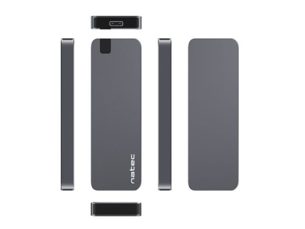 Кутия за твърд диск Natec External SSD Enclosure Rhino M.2 NVME USB-C 3.1 GEN 2 Aluminium