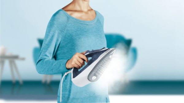 Ютия Tefal FV2837E0 Express Steam, blue, 2400W, 35g/min, shot 165g/min, AD, water tank 270 ml, Ceramic soleplate