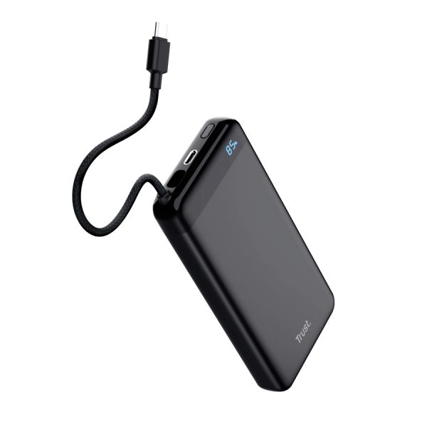 Външна батерия TRUST Fiera 20.000 Powerbank Fixed Cable