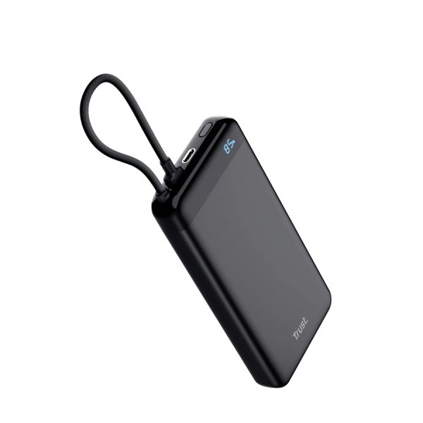 Външна батерия TRUST Fiera 20.000 Powerbank Fixed Cable