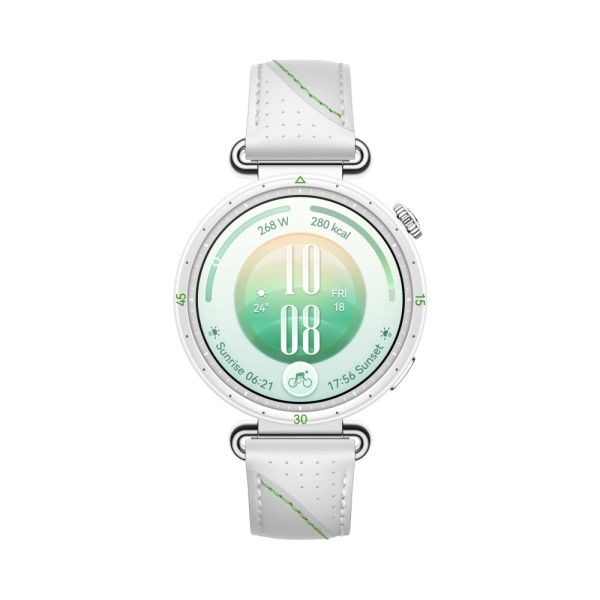 Часовник Huawei Watch GT 7  Konsu-B39LG White and Green Composite Leather + Huawei Freebuds SE 4 ANC, White