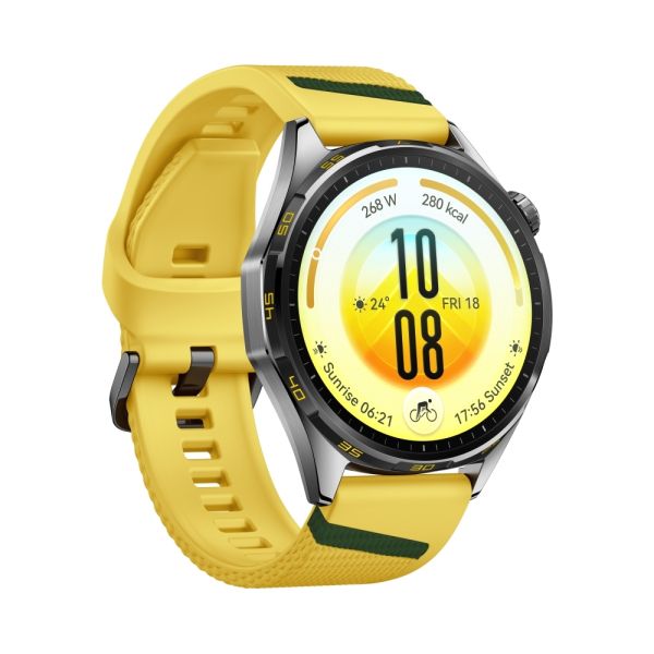 Часовник Huawei Watch GT 7  Atum-B39FY Yellow and Green Fluoroelastomer + Huawei Freebuds SE 4 ANC, White
