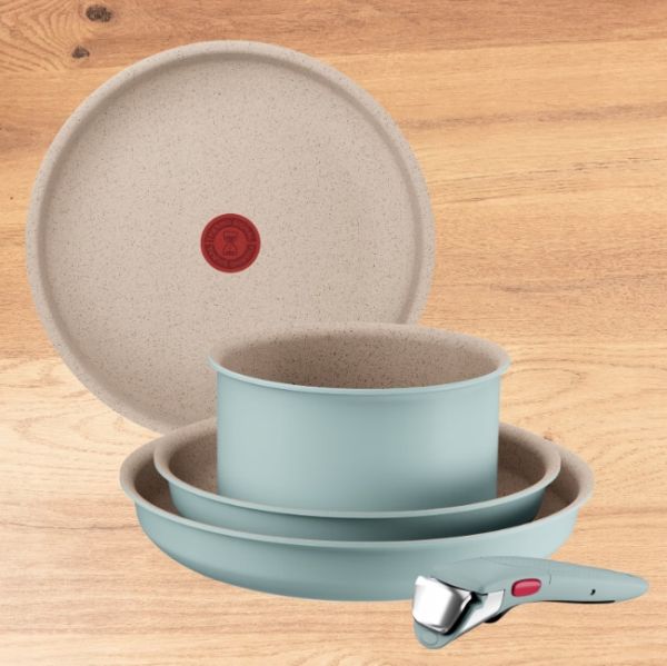 Комплект тигани и тенджери Tefal L8049502 Set 5Pcs Ing6 Harmony Eucal Fr
