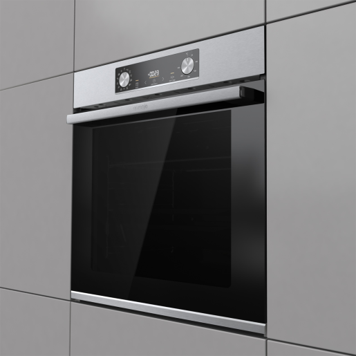 Фурна за вграждане Gorenje BPS6737E14X – 77 литра, пиролиза, AirFry, функция Пица, клас A+