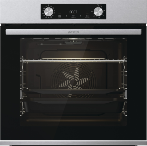 Фурна за вграждане Gorenje BOS6737E13X – 77 литра, AirFry, функция Пица, телескопични водачи, клас A