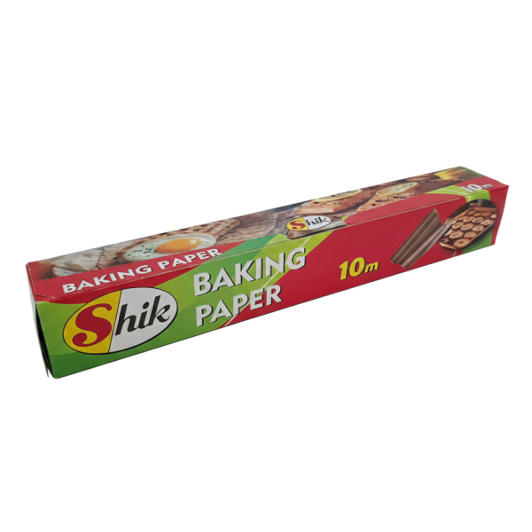 Хартия за печене SHIK – 10 м x 29 см, двустранно силиконизирана, устойчива до 220°C