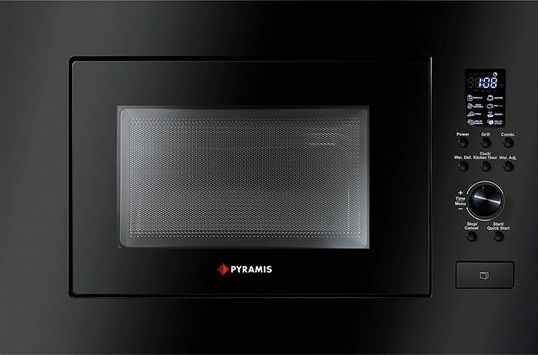 Микровълнова фурна PYRAMIS 30 Black (034011401) – 23 литра, 900W, с грил, черен дизайн