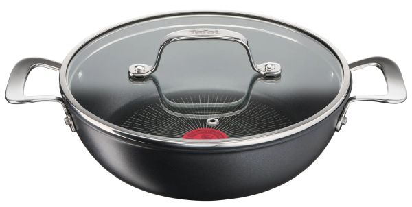 Дълбок тиган Tefal Unlimited G2557172 – 26 см, две дръжки, Titanium Anti-Scratch, Индукция