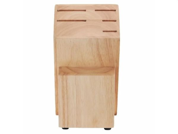 Комплект ножове Tefal K232S574 – дървен блок + 5 ножа от немска неръждаема стомана