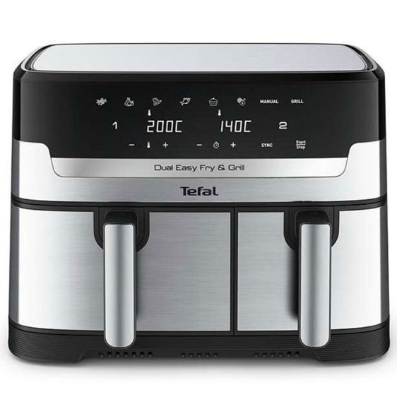 Еър Фрайър Tefal EY905D10, 2 отделни кошници 5.1 L + 3.2 L, Air Fry & Grill