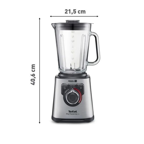 Блендер Tefal BL811D38 Mastermix Premium – 1200W, 2L термоустойчива стъклена кана, 6 остриета, 3 програми