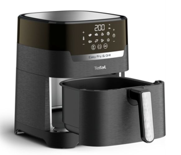 Еър фрайър Tefal EY505815 Easy Fry & Grill 2-in-1 – 4.2L, 1550W, горещ въздух + грил, 8 програми