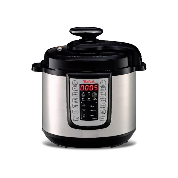 Мултикукър Tefal CY505EE0 Fast & Eco Pack – 6L, 25 програми, тенджера под налягане, сферична купа