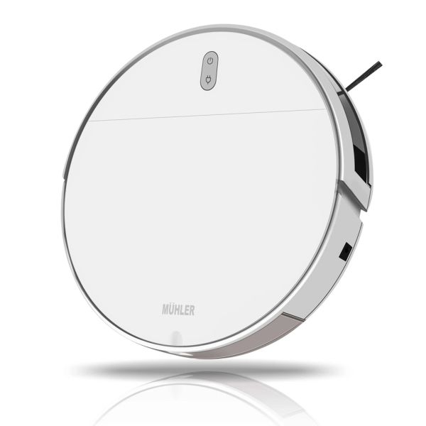 Робот прахосмукачка Muhler Bobby 1 – 2 в 1 сухо и мокро почистване, 1400 Pa всмукване, Wi-Fi управление