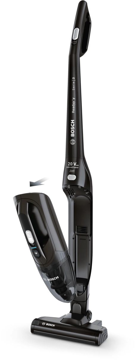 Акумулаторна прахосмукачка Bosch BCHF220B Readyy’y – 2 в 1, без торба, до 44 мин работа, 18 V Li-ion, контейнер 0.4 L