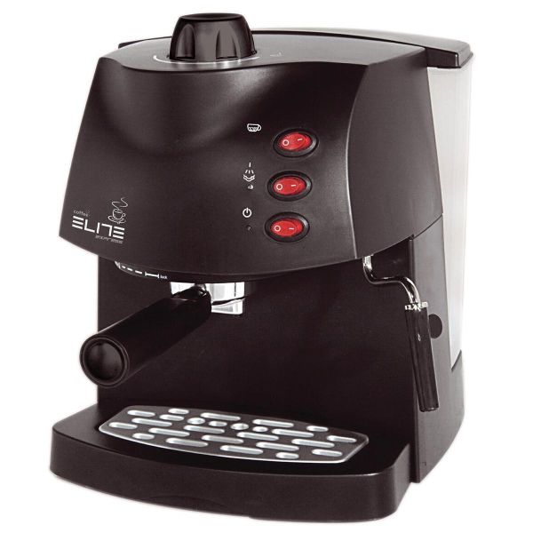 Кафемашина ELITE PS-653X – автоматична, 1450 W, 15 bar, неръждаем контейнер за вода, керамична мелачка, черен/сив
