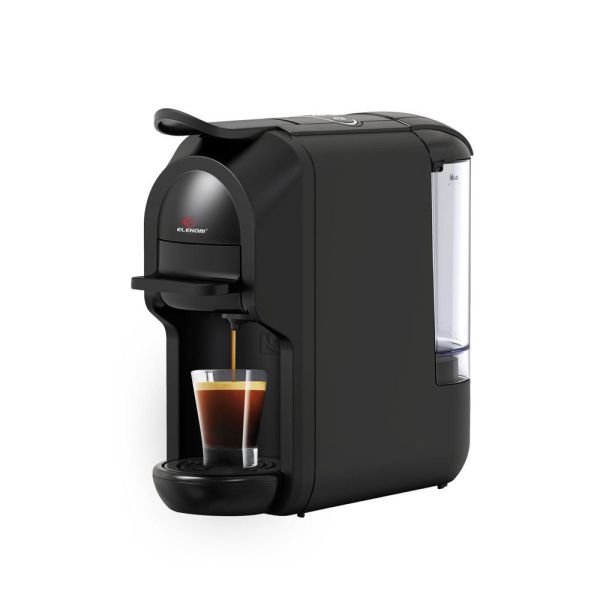 Кафемашина Elekom EK-506 5в1 – мултифункционална, 1450 W, 19 bar, капсули Nespresso/Dolce Gusto/Lavazza Blue, мляно кафе и кафе торбички