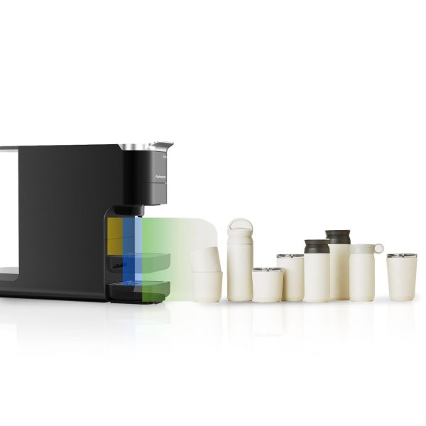 Мултикапсулна кафемашина Rohnson R-98055 – 20 bar, 1.5 L резервоар, 7 програми, Nespresso/Dolce Gusto/Lavazza Blue/ESE/мляно кафе