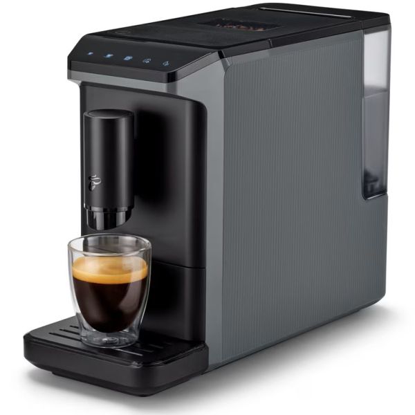 Кафеавтомат Tchibo Esperto Mini – автоматична еспресо машина, 19 bar, 1470 W, 1.1 L резервоар, компактен