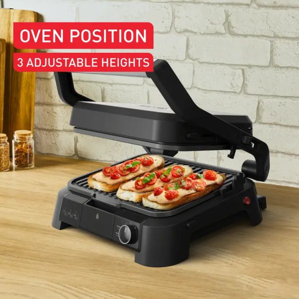Контактен грил Tefal SuperGrill 3in1 – електрическа скара 3 в 1 с BBQ и фурна, 2000 W, регулируем термостат