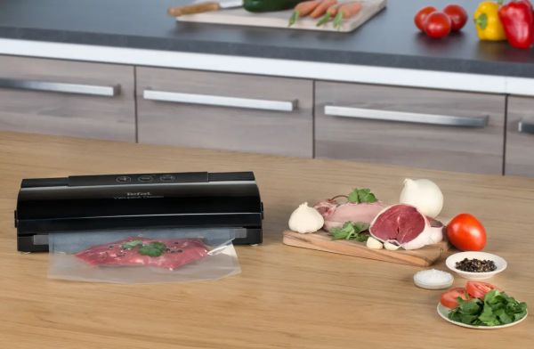 Вакуум машина за храна Tefal Classic VT254070 VacuPack Classic – автоматично вакуумиране и запечатване, 110 W, 18 торбички