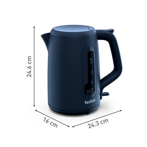Електрическа кана Tefal Morning Kettle 1.7 L – мощност 2400 W, анти-варовиков филтър, 360° основа