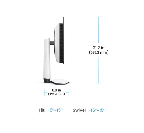 Монитор BenQ EX271UZ 27" 4K 166 PPI 240Hz MOBIUZ OLED Gaming Monitor, EX271UZ WHITE