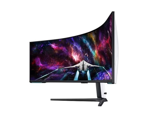 Монитор Samsung LS57CG952, 57" Odyssey Neo G95NC 57" Quantum Mini-LED Dual UHD, 7680x2160, 240Hz 1ms, HDMI, USB Hub, White/Black