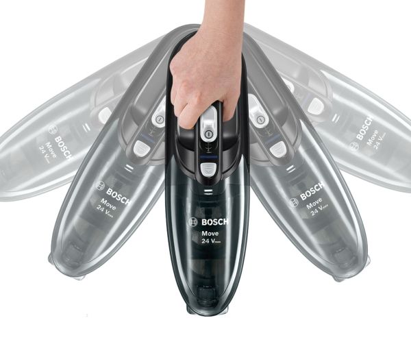 Прахосмукачка Bosch BHN24L, Rechargeable Vacuum Cleaner, Move Lithium 24Vmax; 21.6V; Charging time 5h; Dust container 0.3l; Working 45 min; Black