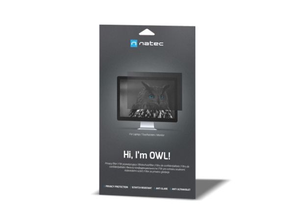 Аксесоар Natec Privacy Filter, Owl, 23.8", 16:9