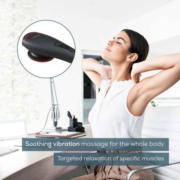 Масажор Beurer MG 24 Massager with heat function; Soothing and relaxing vibration massage;3 massage attachments;2 intensity levels;2 pre-set programs
