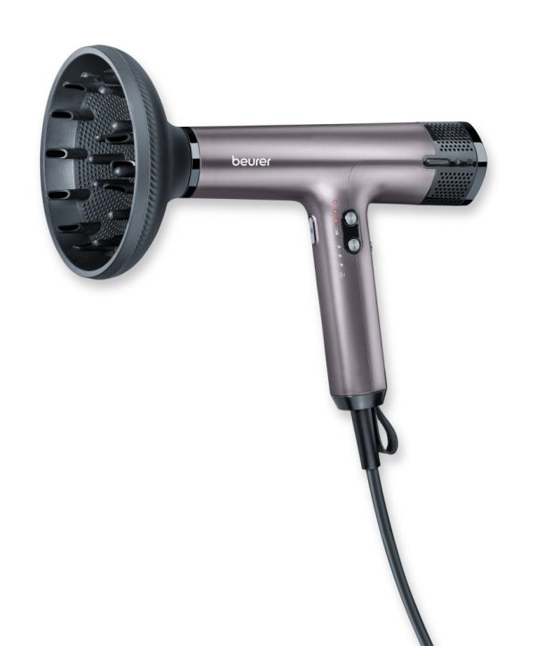 Сешоар Beurer HC 100 Excellence Hair dryer, ECO technology, lightweight and ergonomic, Slim, magnetic nozzle and diffuser, Ion function, 4 temperature and blower settings, Integrated memory function