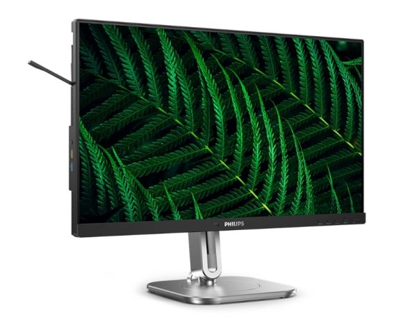 Монитор Philips 24B2G5200, 23.8" IPS WLED, 1920x1080@100Hz, 4ms GtG, 300cd m/2, 1000:1, 50M:1 DCR, Adaptive Sync, FlickerFree, Blue Light tech., 3Wx2, Tilt, Height Adjust, Pivot, Swivel, D-SUB, HDMI, DP, USB hub